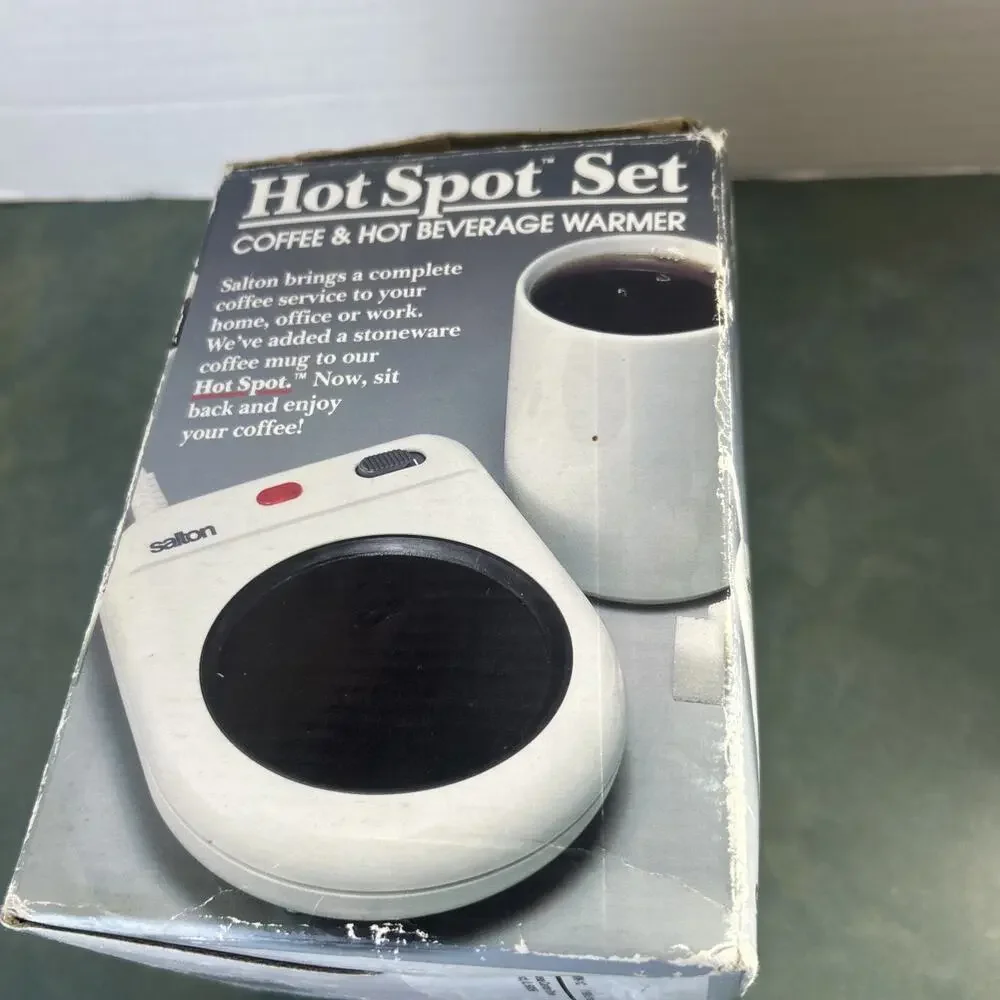 Vintage 1990 Salton Hot Spot MW-1C Coffee Mug Beverage Warmer NOS Tested